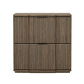 Nightstand in Walnut and Black