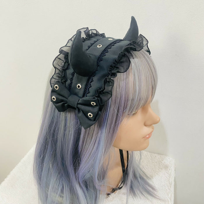 Noir Grommet Demon Headdress