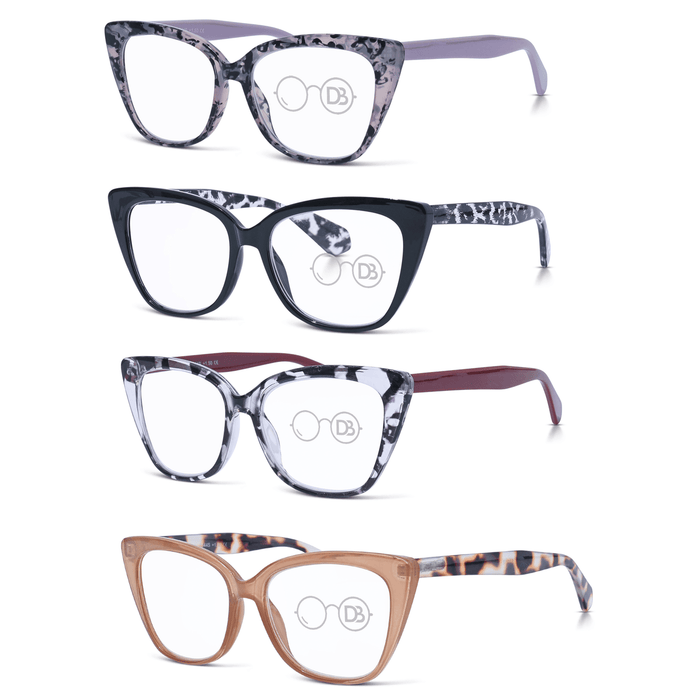 DebSpecs Oversized Playful Cat Eye Reading Glasses oc544s product group