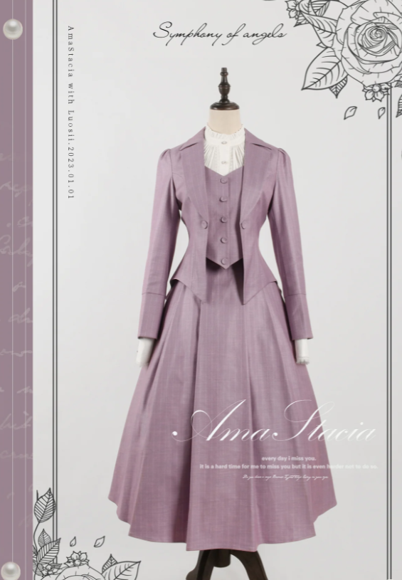 Pace of the Wind - Midi Skirt in Lilac
