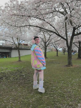 Pastel Colored Clown Cardigan