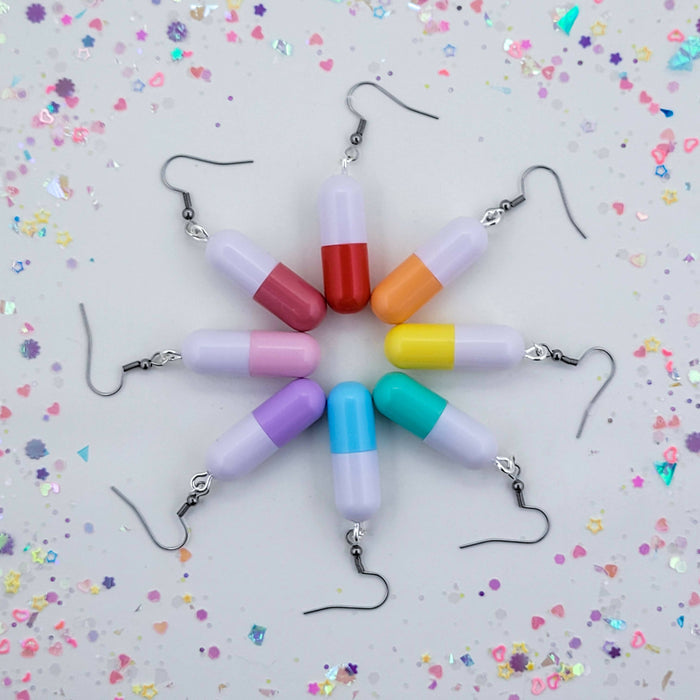 Pastel PIll Earrings