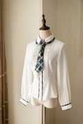 Persimmon Cat Suspender Skirt and Blouse