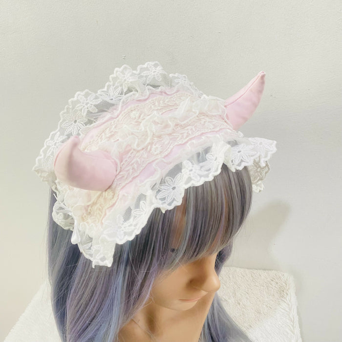 Pink Baby Demon Headdress