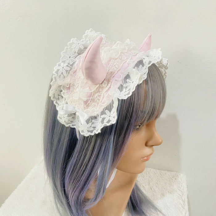 Pink Baby Demon Headdress