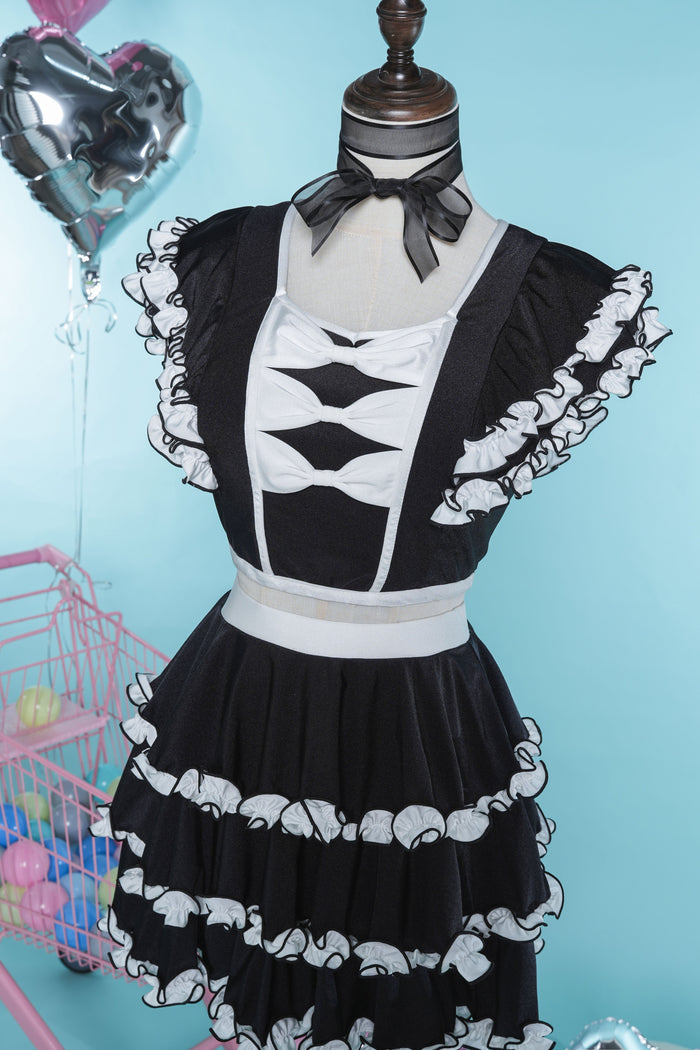 Pop Vacation Triple Ribbon Frill Tankini