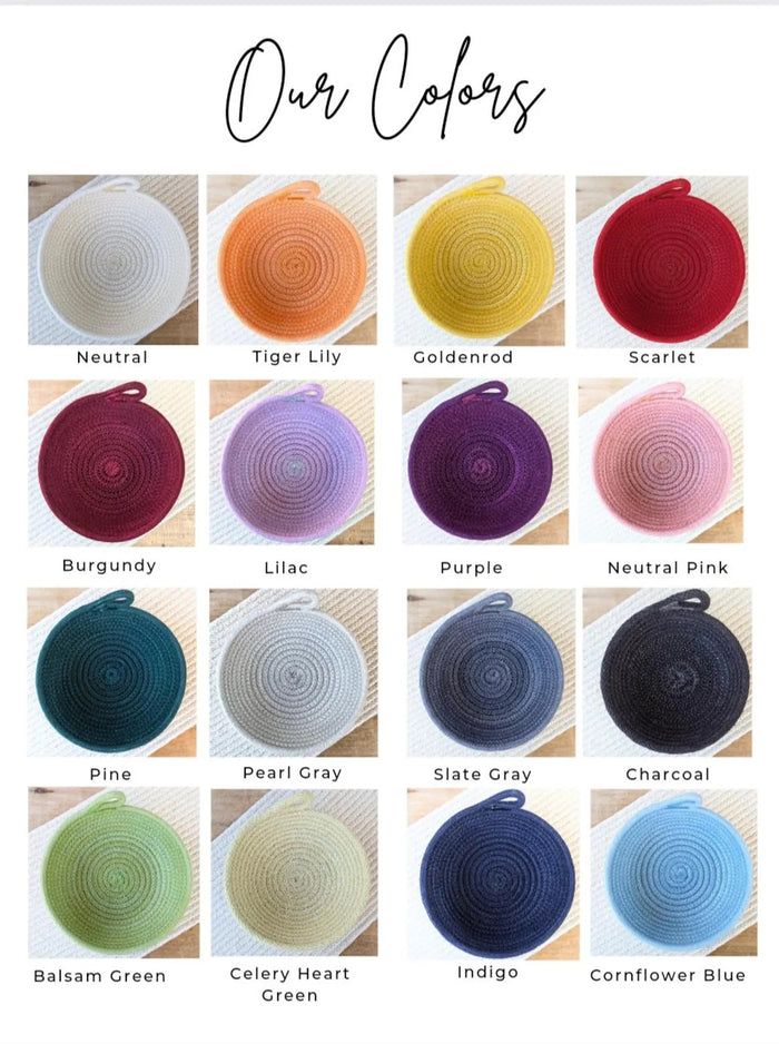 Poppy Rope Baskets