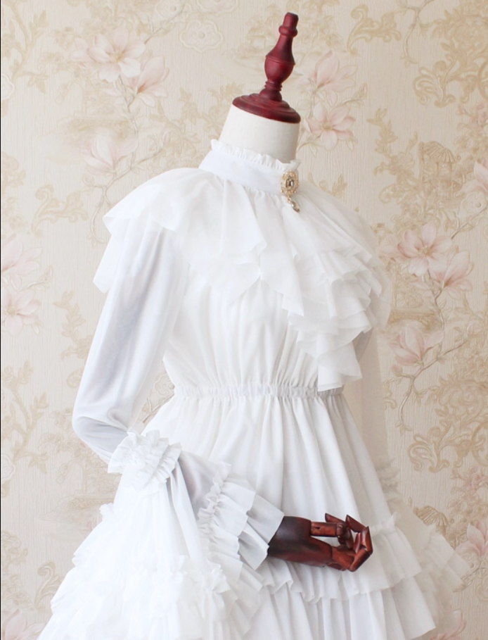 One size / White / Stand Collar Only