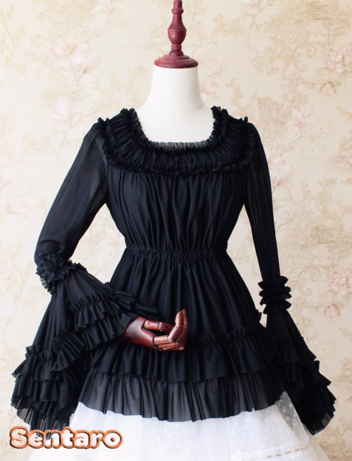 One size / Black / Blouse Only