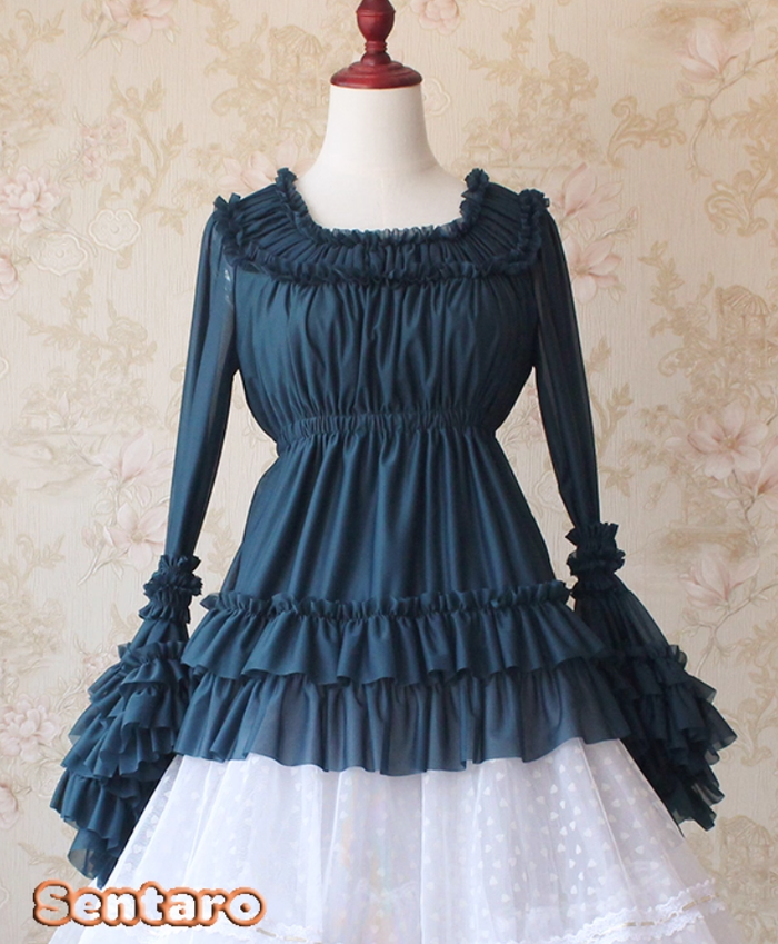 One size / Peacock Blue / Blouse Only