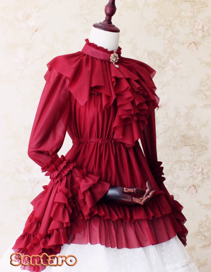 One size / Red / Stand Collar Only