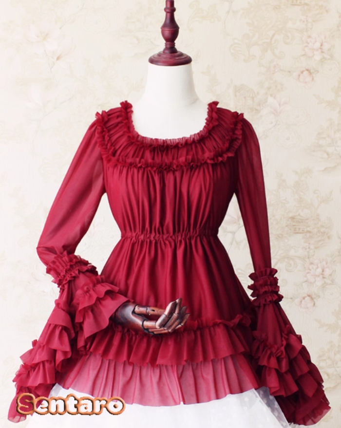 One size / Red / Blouse Only