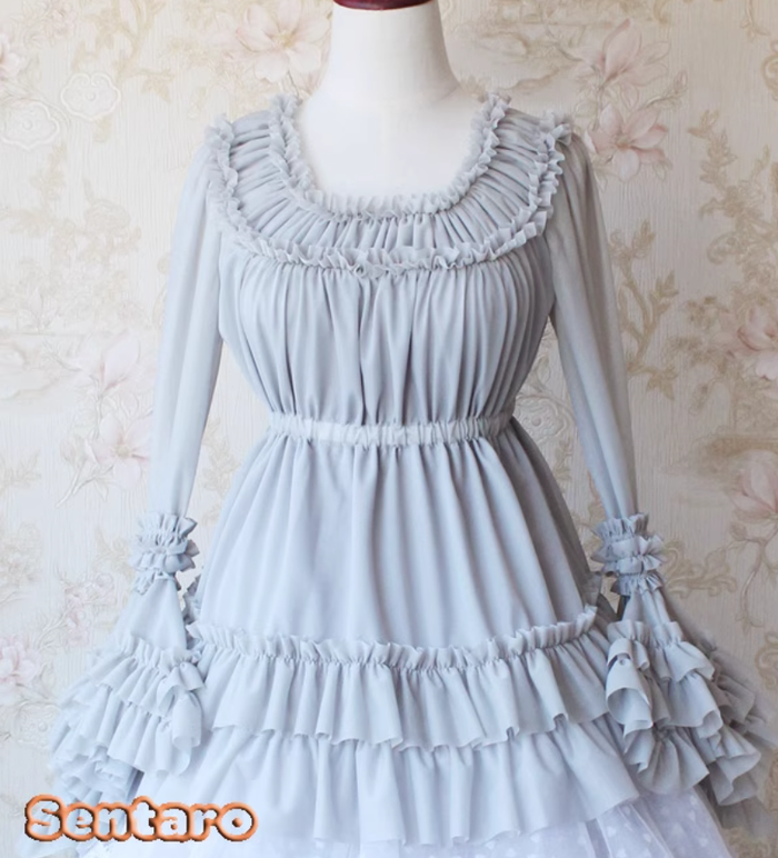 One size / Gray / Blouse Only
