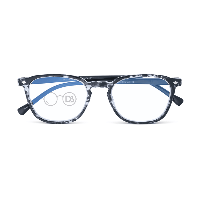 DebSpecs Progressive Multi Focal Reader Black Tortoise front folded view eyewear