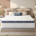 Queen Size Mattress,12 Inch Hybrid Mattress, Individually Pocketed Innerspring, Medium Firm