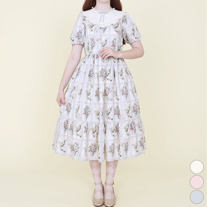 Rabbit Card Onepiece Dress