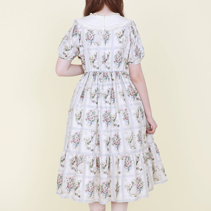 Rabbit Card Onepiece Dress