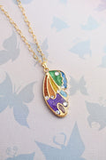 Rainbow Butterfly Wing Necklace - Lolita Collective