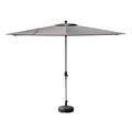 Rectangle Patio Umbrella with Crank Lift and Tilt Function, Grey (Base not included)