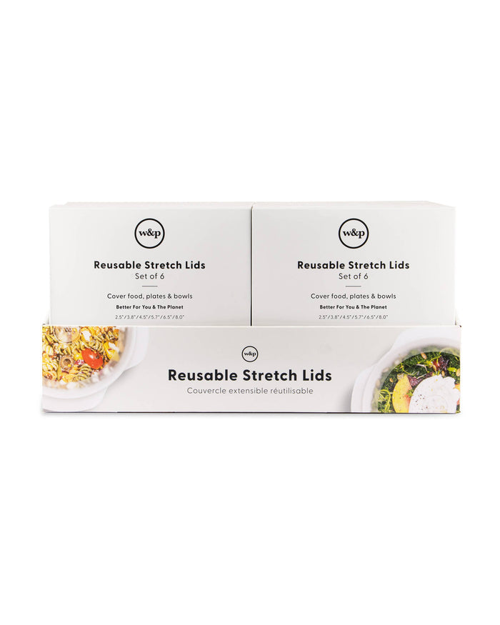 Reusable  Silicone Stretch Lids - Set of 6