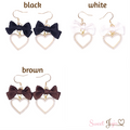 ribbon heart earrings bwb-01