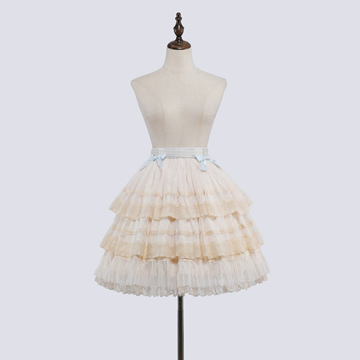 Ribbon Mille-feuille Skirt (Short)
