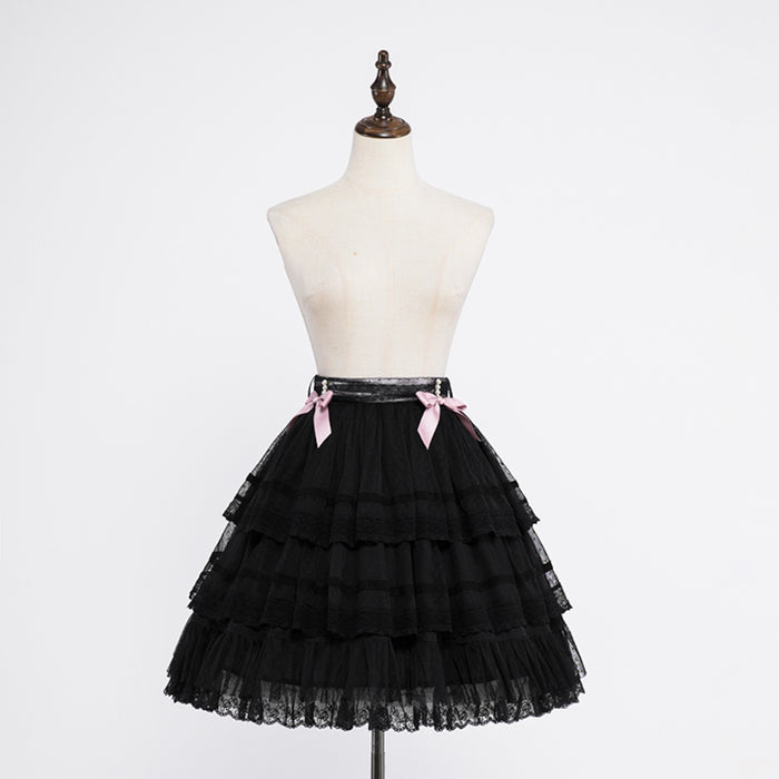 Ribbon Mille-feuille Skirt (Short)