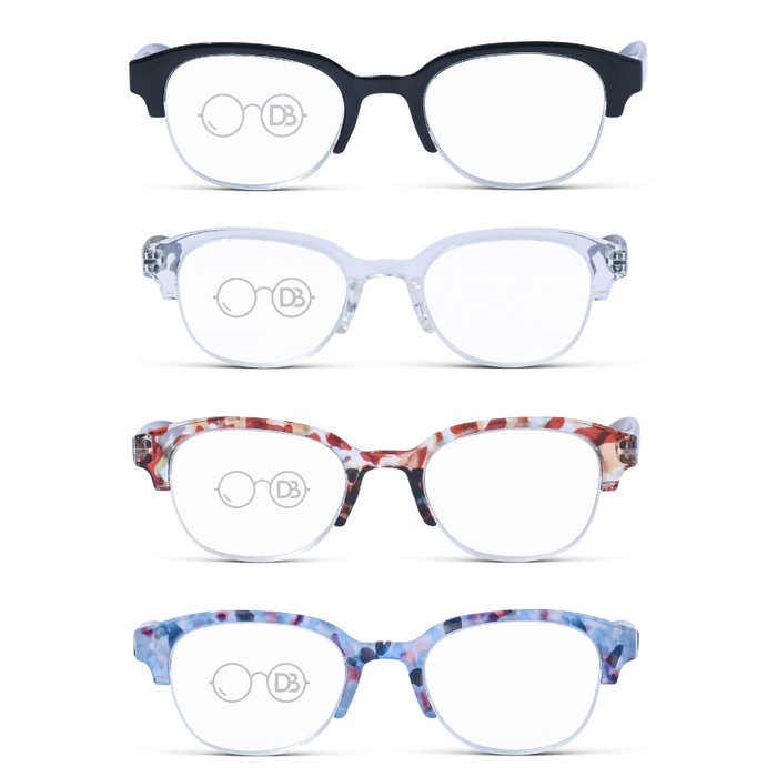 DebSpecs ER Plume front view eyewear