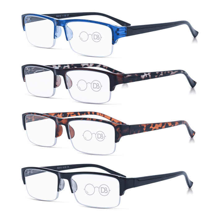 DebSpecs Rimless Rectangle Half Frame Reader oc401s product group eyewear