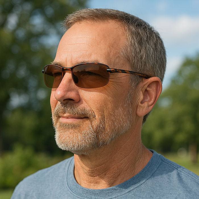 DebSpecs Air Show Mid 50s male tort eyewear