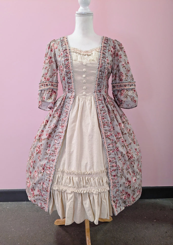 Rippling Blossom Rococo Robe Onepiece in Mint