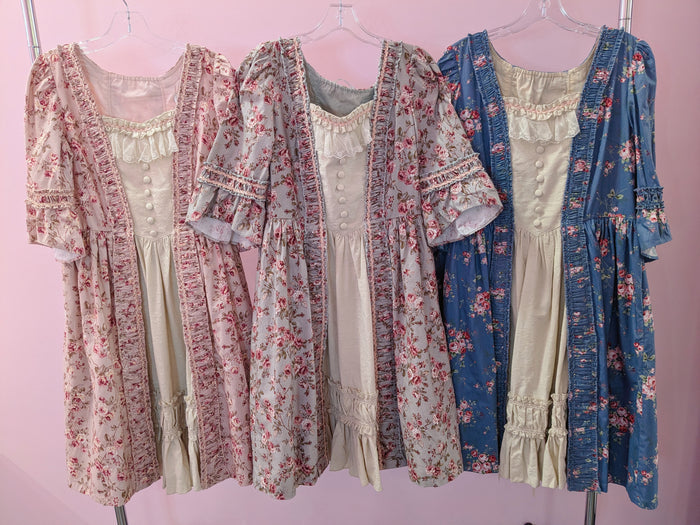 Rippling Blossom Rococo Robe Onepiece in Mint