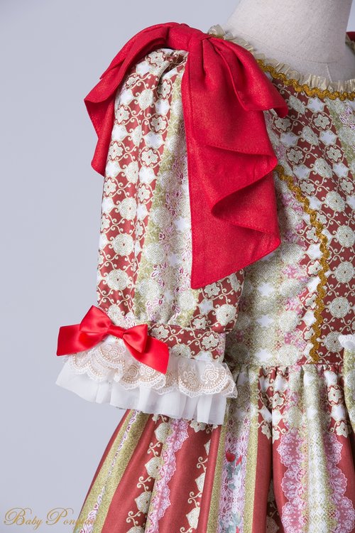 Rococo Bouquet Onepiece in Red - Lolita Collective