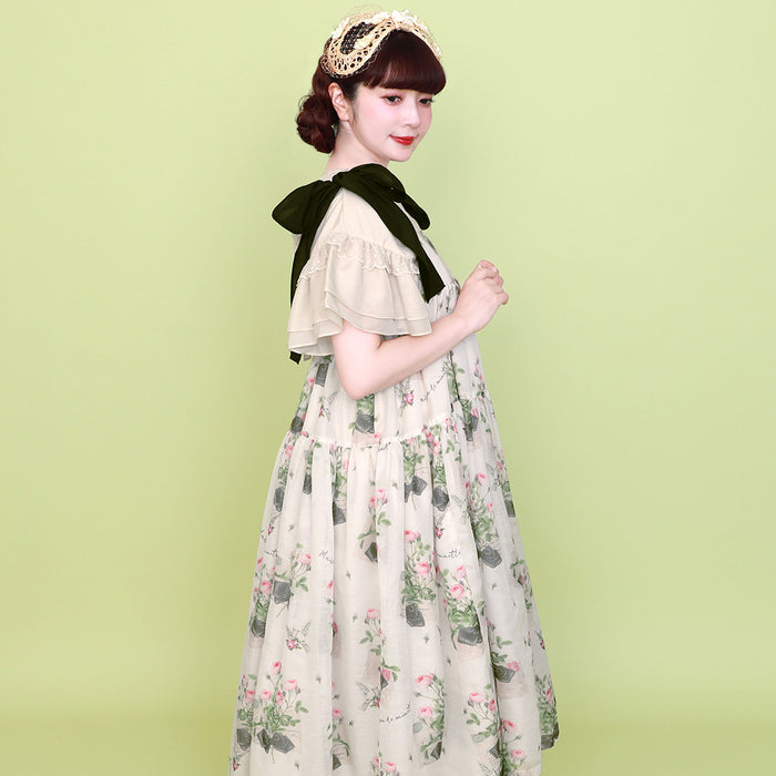 "Rose Card" Camisole Dress