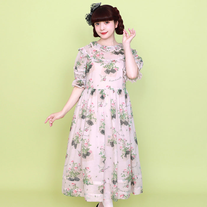 "Rose Card" Onepiece Dress