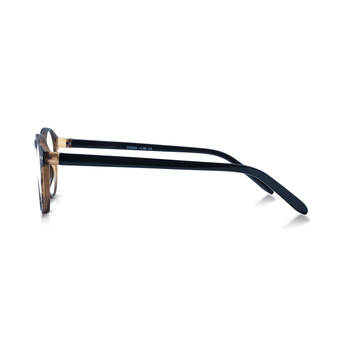 DebSpecs Reading Glasses oc305 Tortoise Black Stem side view