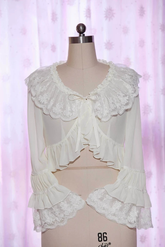 Ruffled Chiffon Bolero