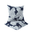 (same as W419P28859)2 Pack Outdoor Throw Pillows, Waterproof & Fade-Resistant Patio Cushions for Garden, Porch, Poolside Furniture - Soft & Comfortable Decorative Pillow Covers (18x18 Inch, Blue leaf)