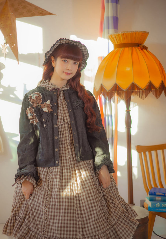 Sea Salt Macchiato Denim Check Jacket