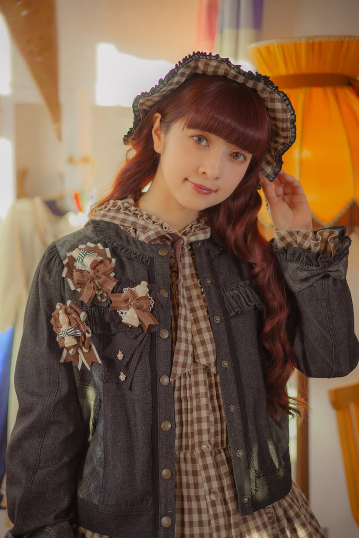 Sea Salt Macchiato Denim Check Jacket