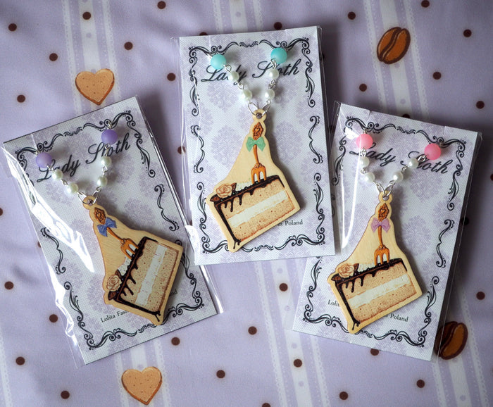 Cake Slice Necklace (3 Colors) - Lolita Collective