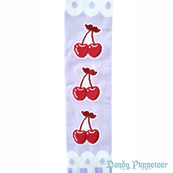 SFS! Cherry Gingham Over Knee Socks