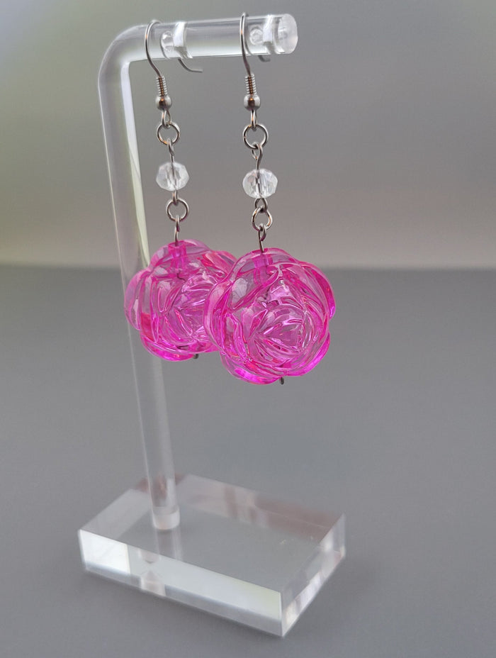 SFS! Crystal Rose Earrings