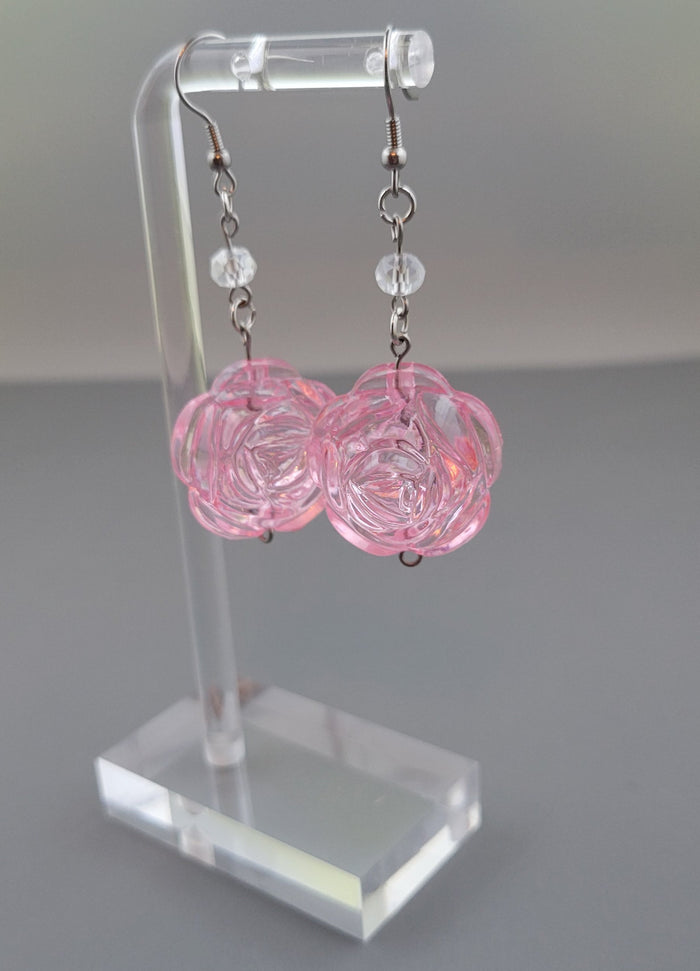 SFS! Crystal Rose Earrings