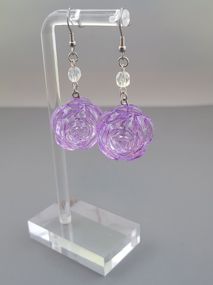 SFS! Crystal Rose Earrings