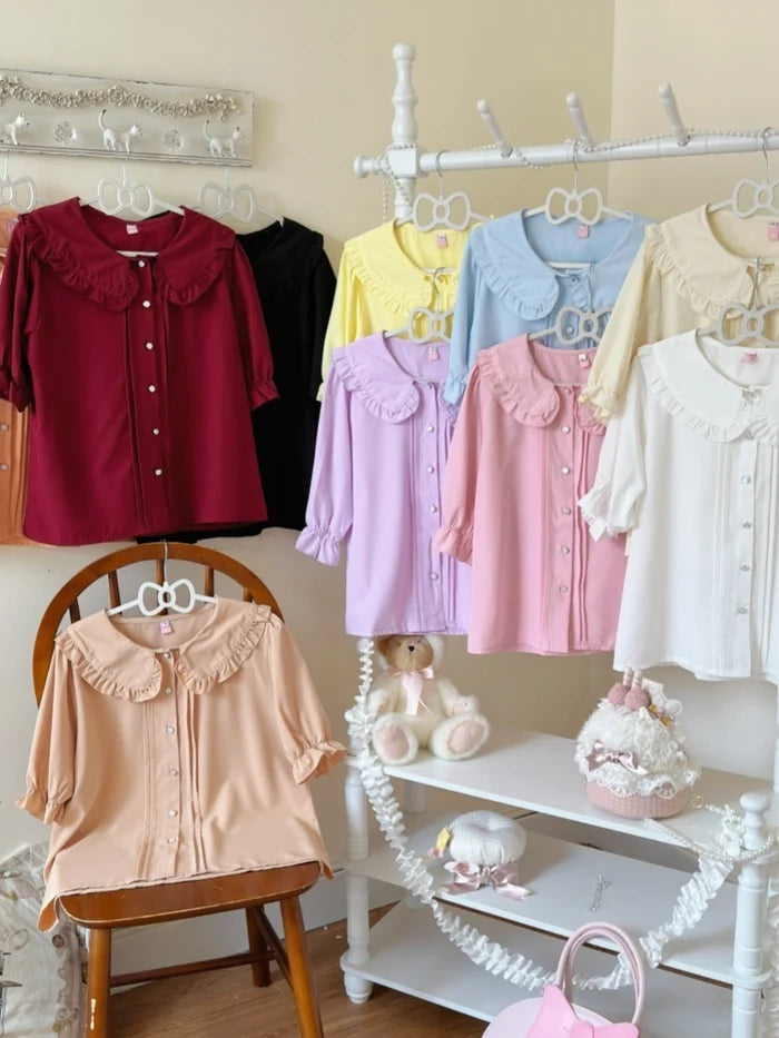 SFS! Doll Collar Short Sleeve Blouse