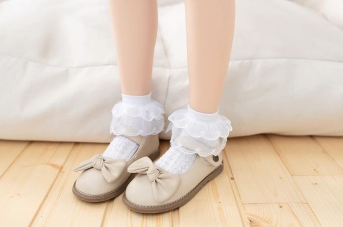 SFS! Double Lace Cotton Ankle Socks