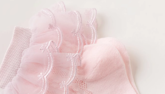 SFS! Double Lace Cotton Ankle Socks