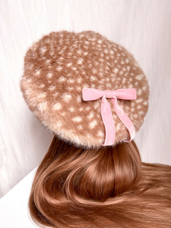 SFS! Fawn Fur Bambi Beret