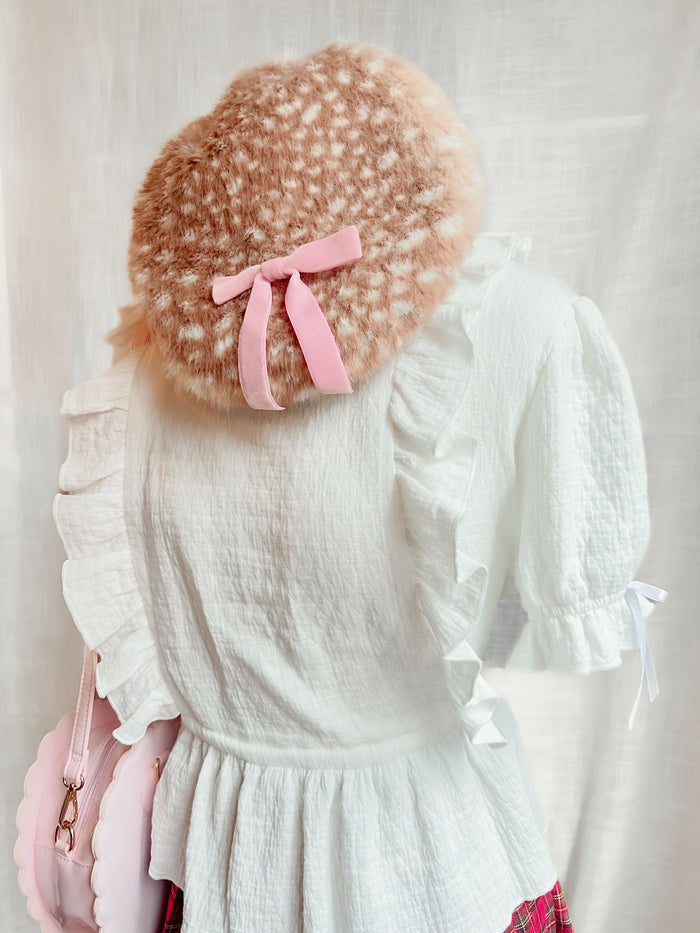 SFS! Fawn Fur Bambi Beret